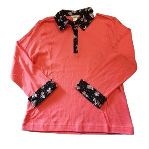 Christopher & Banks Size S Retro Novelty Soft Knit Cherry Print Pullover Cute